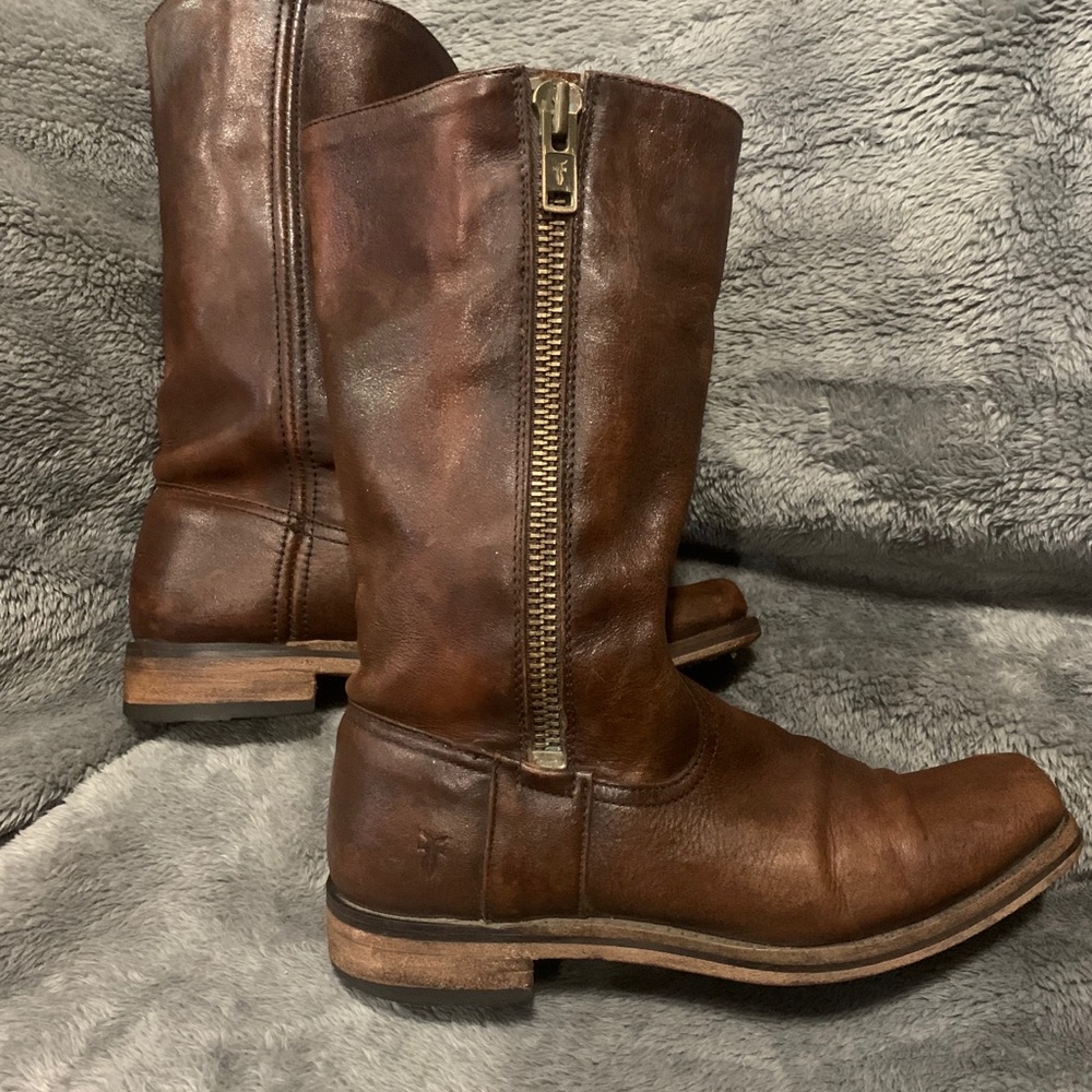 Frye brown leather boots